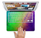 The Vivid Neon Colored Texture Skin Set for the Apple MacBook Pro 13" with Retina Display