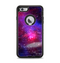 The Vivid Pink Galaxy Lights Apple iPhone 6 Plus Otterbox Defender Case Skin Set