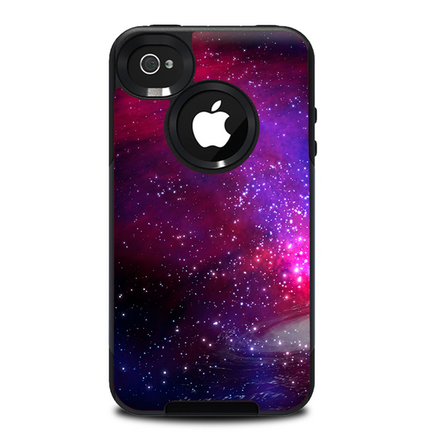 The Vivid Pink Galaxy Lights Skin for the iPhone 4-4s OtterBox Commuter Case