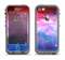 The Vivid Pink and Blue Space Apple iPhone 5c LifeProof Nuud Case Skin Set