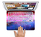 The Vivid Pink and Blue Space Skin Set for the Apple MacBook Pro 13" with Retina Display
