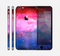 The Vivid Pink and Blue Space Skin for the Apple iPhone 6 Plus