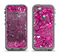 The Vivid Pink and White Paisley Birds Apple iPhone 5c LifeProof Fre Case Skin Set