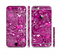 The Vivid Pink and White Paisley Birds Sectioned Skin Series for the Apple iPhone 6 Plus