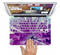 The Vivid Purple Flower Skin Set for the Apple MacBook Pro 15"