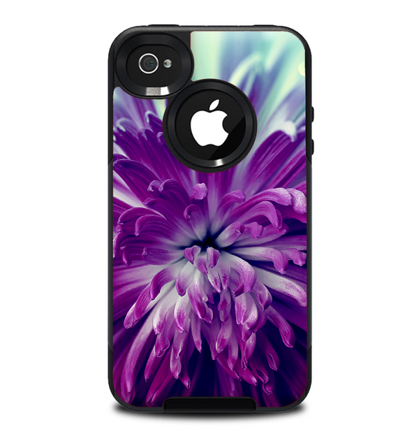 The Vivid Purple Flower Skin for the iPhone 4-4s OtterBox Commuter Case