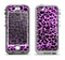 The Vivid Purple Leopard Print Apple iPhone 5-5s LifeProof Nuud Case Skin Set