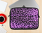 The Vivid Purple Leopard Print Ink-Fuzed NeoPrene MacBook Laptop Sleeve