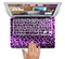 The Vivid Purple Leopard Print Skin Set for the Apple MacBook Pro 15"