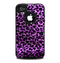 The Vivid Purple Leopard Print Skin for the iPhone 4-4s OtterBox Commuter Case