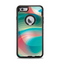 The Vivid Turquoise 3D Wave Pattern Apple iPhone 6 Plus Otterbox Defender Case Skin Set