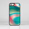 The Vivid Turquoise 3D Wave Pattern Skin-Sert Case for the Apple iPhone 5/5s