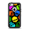 The Vivid Vector Neon Skulls Apple iPhone 5c Otterbox Defender Case Skin Set