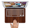 The Walnut WoodGrain V3 Skin Set for the Apple MacBook Pro 15"