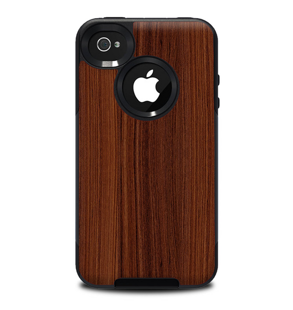The Walnut WoodGrain V3 Skin for the iPhone 4-4s OtterBox Commuter Case