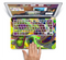 The Warped Colorful Layer-Circles Skin Set for the Apple MacBook Pro 15"