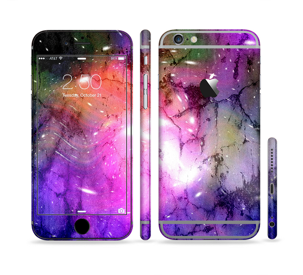 The Warped Neon Color-Splosion Sectioned Skin Series for the Apple iPhone 6 Plus