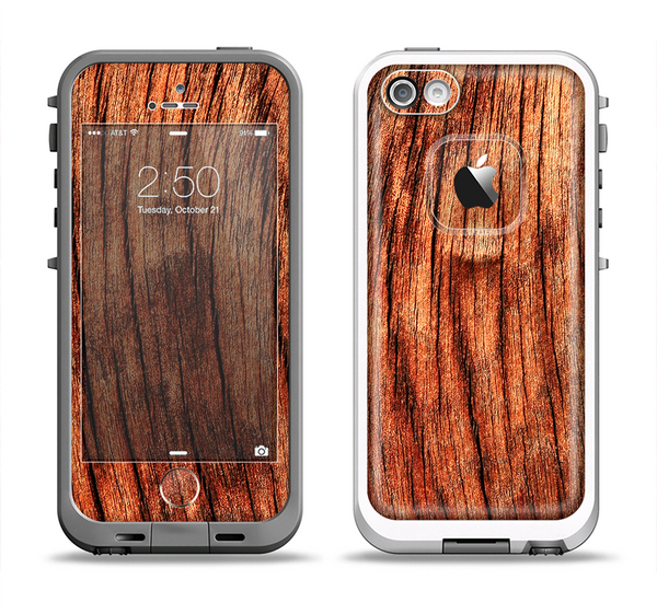 The Warped Wood Apple iPhone 5-5s LifeProof Fre Case Skin Set