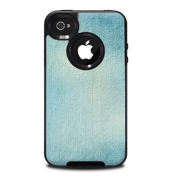 The WaterColor Blue Texture Panel Skin for the iPhone 4-4s OtterBox Commuter Case