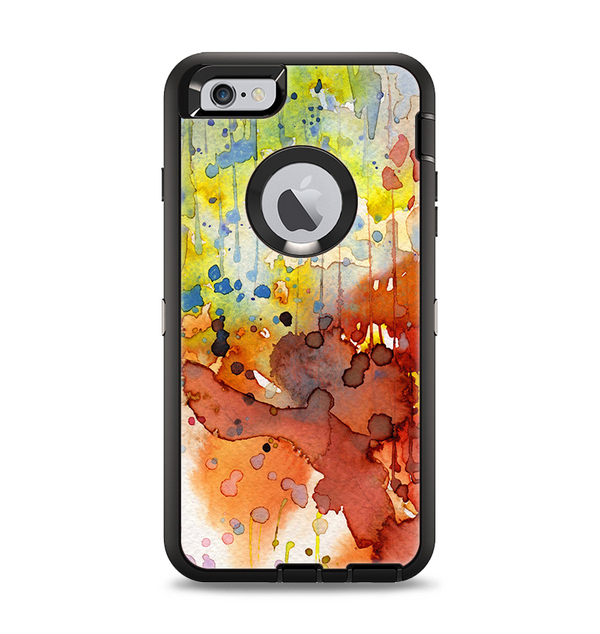 The WaterColor Grunge Setting Apple iPhone 6 Plus Otterbox Defender Case Skin Set