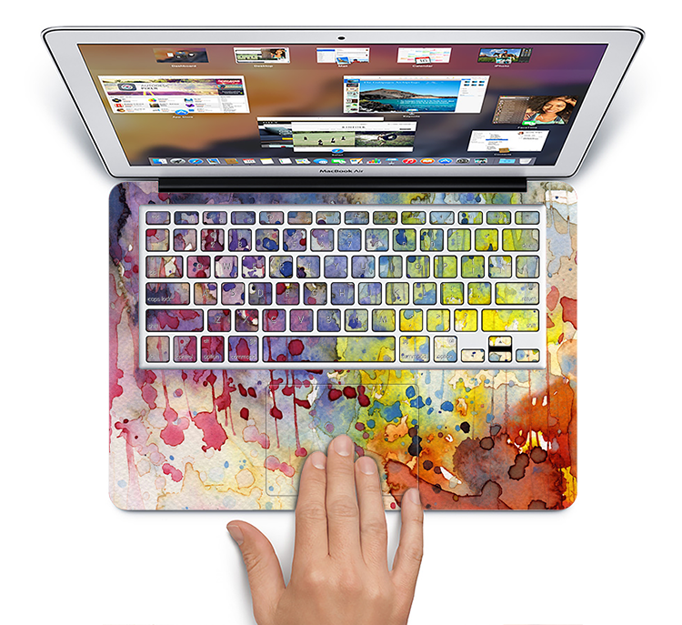 The WaterColor Grunge Setting Skin Set for the Apple MacBook Pro 13" with Retina Display