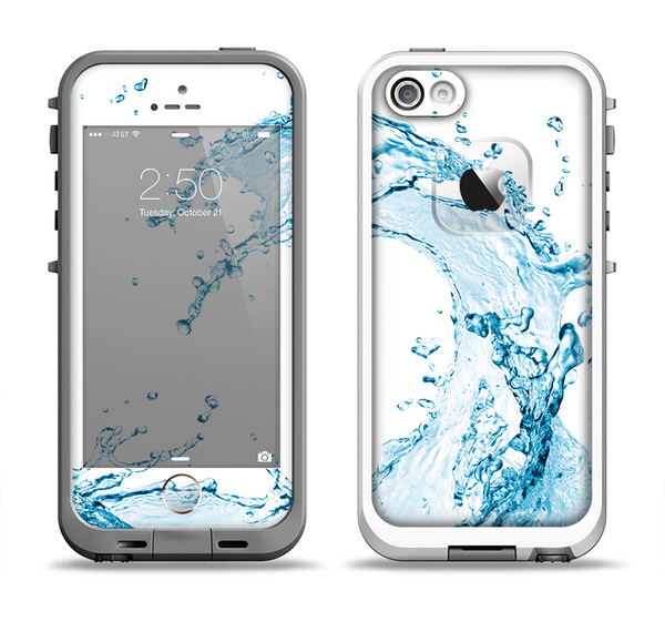 The Water Splashing Wave Apple iPhone 5-5s LifeProof Fre Case Skin Set