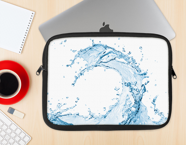 The Water Splashing Wave Ink-Fuzed NeoPrene MacBook Laptop Sleeve