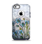 The Watercolor Blue Vintage Flowers Apple iPhone 5c Otterbox Commuter Case Skin Set