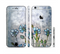 The Watercolor Blue Vintage Flowers Sectioned Skin Series for the Apple iPhone 6 Plus