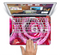 The Watercolor Bright Pink Floral Skin Set for the Apple MacBook Pro 15" with Retina Display