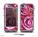 The Watercolor Bright Pink Floral Skin for the iPhone 5c nüüd LifeProof Case