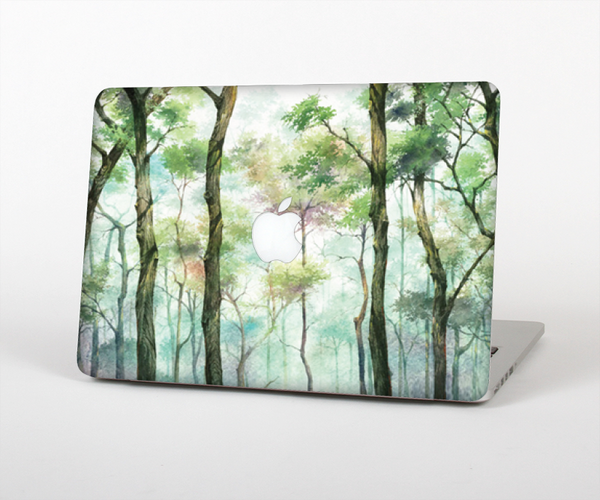 The Watercolor Glowing Sky Forrest Skin Set for the Apple MacBook Pro 15"
