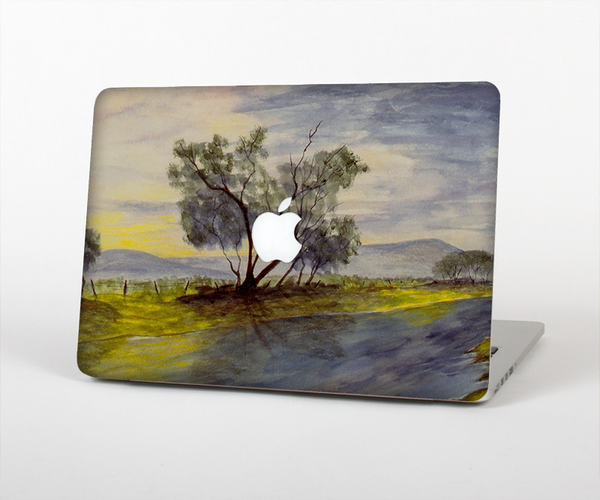 The Watercolor River Scenery Skin Set for the Apple MacBook Pro 15"