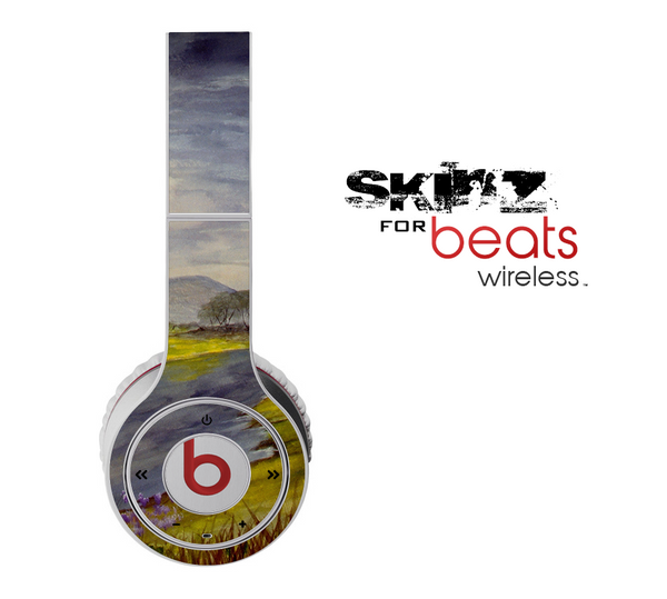 The Watercolor River Scenery Skin for the Beats by Dre Wireless Headphones