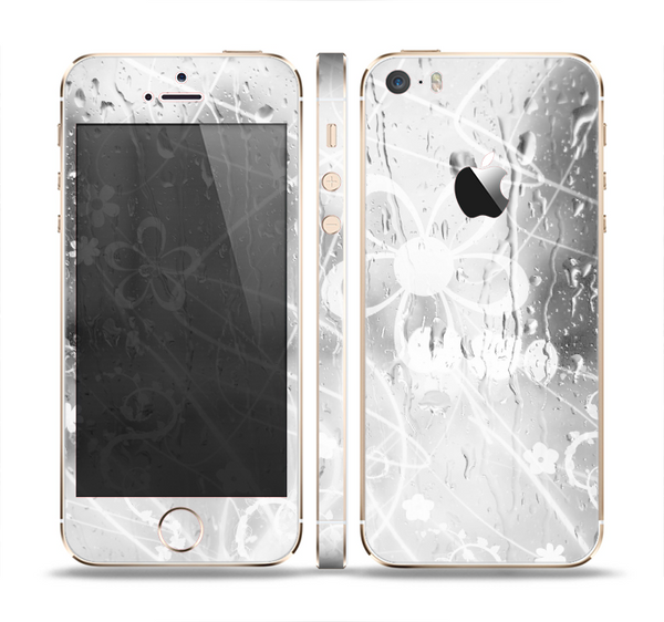 The Watered Floral Glass Skin Set for the Apple iPhone 5s