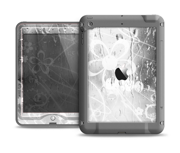 The Watered Floral Glass Apple iPad Mini LifeProof Nuud Case Skin Set