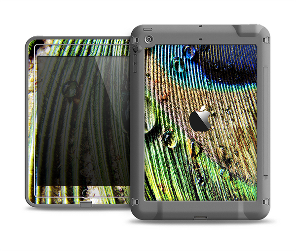 The Watered Peacock Detail Apple iPad Mini LifeProof Fre Case Skin Set