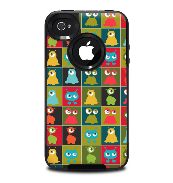 The Weird Abstract EyeBall Creatures Skin for the iPhone 4-4s OtterBox Commuter Case