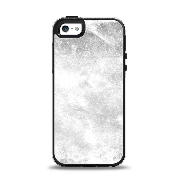 The White Cracked Rock Surface Apple iPhone 5-5s Otterbox Symmetry Case Skin Set