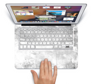 The White Cracked Rock Surface Skin Set for the Apple MacBook Pro 13" with Retina Display