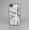 The White Cracked Woven Texture Skin-Sert Case for the Apple iPhone 4-4s