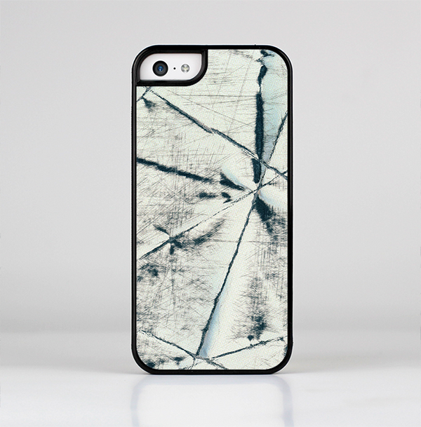 The White Cracked Woven Texture Skin-Sert Case for the Apple iPhone 5c