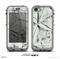 The White Cracked Woven Texture Skin for the iPhone 5c nüüd LifeProof Case