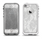 The White Floral Lace Apple iPhone 5-5s LifeProof Fre Case Skin Set