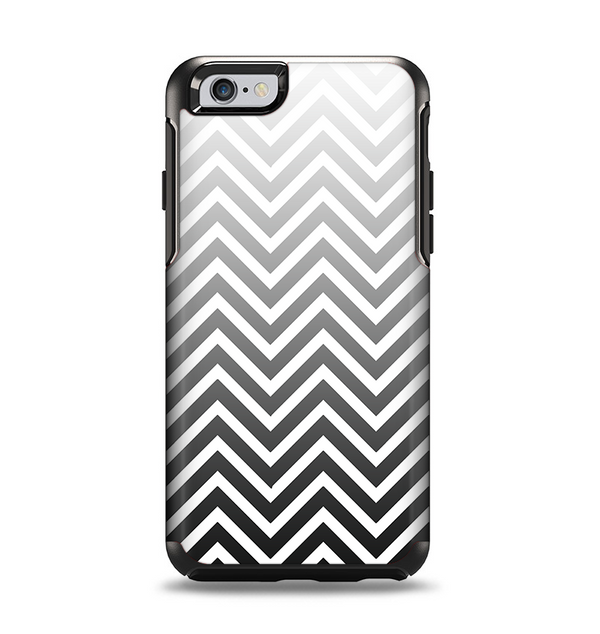 The White & Gradient Sharp Chevron Apple iPhone 6 Otterbox Symmetry Case Skin Set
