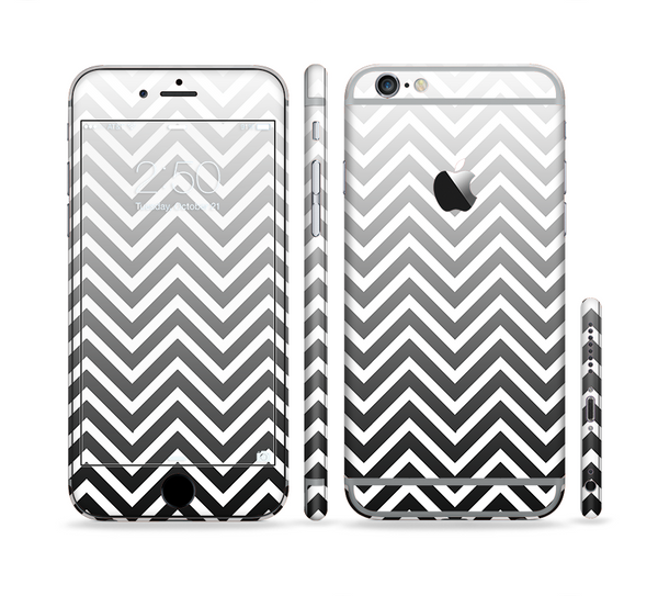 The White & Gradient Sharp Chevron Sectioned Skin Series for the Apple iPhone 6s