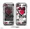 The White Grunge Love Rocks Skin for the iPhone 5c nüüd LifeProof Case