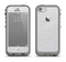 The White Leather Texture Apple iPhone 5c LifeProof Fre Case Skin Set