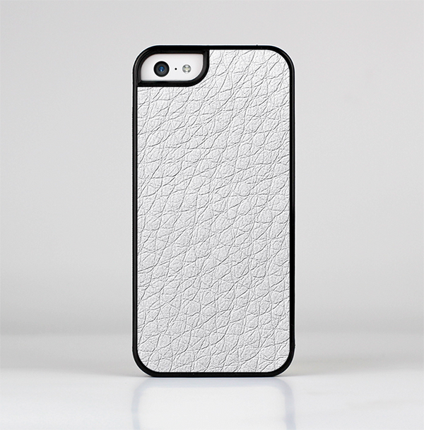 The White Leather Texture Skin-Sert Case for the Apple iPhone 5c