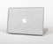 The White Leather Texture Skin Set for the Apple MacBook Pro 15" with Retina Display